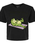 Todays Yoga Pose is Downward Spiral - Women's Cropped Boxy Tee