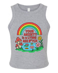 You're Anxiexy is a Lying Ass Bitch - Women's Fitted Micro Rib Tank