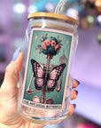 The Anti-Social Butterfly - Glass Tumbler
