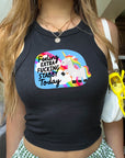 Feeling Extra Fucking Stabby Today- Women's Fitted Micro Rib Tank