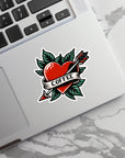 Coffee Heart - Waterproof Vinyl Sticker