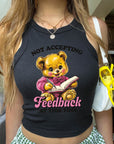 Not Accepting Feedback at This Time - Women's Fitted Micro Rib Tank