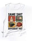 Same Shirt Different Hat- Women's Flowy Muscle Tank