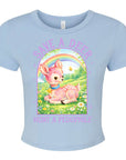 Save A Deer, Hunt A Pedophile - Women's Cropped Baby Tee