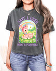 Save a Deer, Hunt a Pedophile - Women's Cropped Boxy Tee