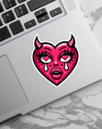 Devil Heart - Waterproof Vinyl Sticker