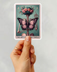 The Anti Social Butterfly - Vinyl Water Resistant Sticker, Laptop Sticker, Phone Sticker, Water Bottle Sticker, Cute Decal