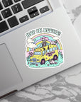 Hop in Bestie! Struggle Bus - Vinyl Water Resistant Sticker, Laptop Sticker, Phone Sticker, Water Bottle Sticker, Cute Decal