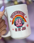 Overthinking is my Jam - Ceramic Coffee Mug 11 or 15 oz, Funny Coffee Mug, Gift under 25, Coworker Gift