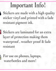 The Overstimulated Mom Tarot Card Sticker - Vinyl Water Resistant Sticker, Laptop Sticker, Phone Sticker, Water Bottle Sticker, Cute Decal