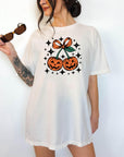 Smiling Pumpkins - Comfort Colors T-shirt, Funny Shirt, Dark Humor