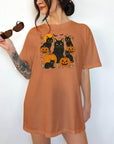 Black Cats on Pumpkins - Comfort Colors T-shirt, Funny Shirt, Dark Humor