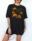 Black Cats on Pumpkins - Comfort Colors T-shirt, Funny Shirt, Dark Humor