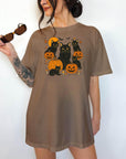 Black Cats on Pumpkins - Comfort Colors T-shirt, Funny Shirt, Dark Humor