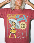 Stay Salty Melt Ice Comfort Colors Tee Shirt, Vintage Illustration Tee, Political Statement T-Shirt, Retro Rain Girl Graphic Shirt,
