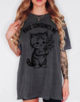Rage Consumes Me Shirt, Funny Kitten Sarcastic Tee, Ironic Cute Animal T-Shirt, Ferocious Cat Lover Shirt, Comfort Colors Graphic Tee