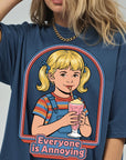 Everyone Is Annoying Comfort Colors Graphic Tee, Retro Milkshake Shirt, Sarcastic Funny Tee, Vintage 70s Style Shirt
