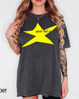 Motivational Star Comfort Colors Graphic Tee, Your Did It Shirt, Funny Ironic Meme Tee, Y2K Doodle Star Shirt, Trendy Sarcastic Gift