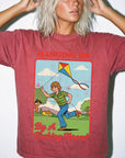 Hanging On By A Fucking Thread Comfort Colors T-Shirt, Funny Sarcastic Tee, Retro Vintage Graphic T-Shirt, Mental Health Humor Shirt,