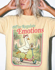 Off to Regulate Emotions Comfort Colors Shirt, Funny Goose Scooter Tee, Mental Health Awareness T-Shirt, Cute Silly Goose Shirt,