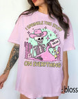 Sarcasm Skeleton Comfort Colors Graphic Tee, I Sprinkle This Stuff On Everything Shirt, Funny Cowgirl Skeleton Tee, Sarcastic Western Gift