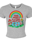 Your Anxiety is a Lying Ass Bitch - Women's Cropped Baby Tee