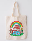 Your Anxiety is a Lying Ass Bitch - Canvas Tote Bag