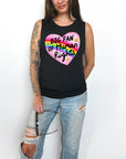 Big Fan of Human RIghts - Women's Flowy Muscle Tank