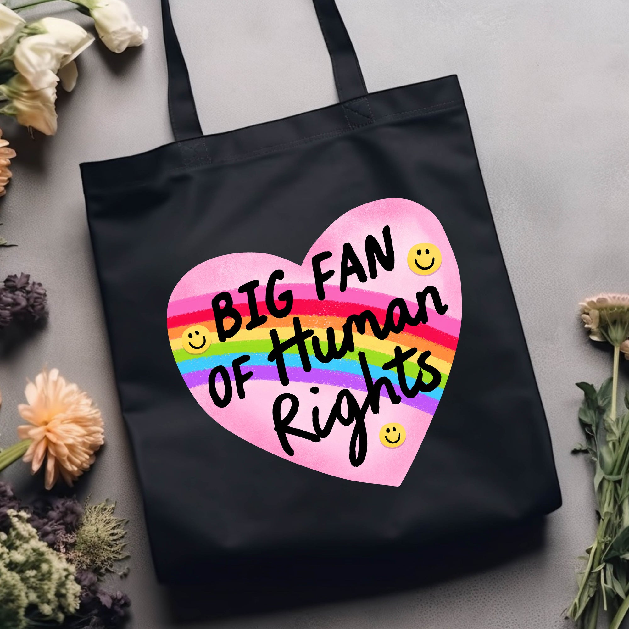 Big Fan of Human Rights - Canvas Tote Bag