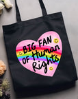 Big Fan of Human Rights - Canvas Tote Bag