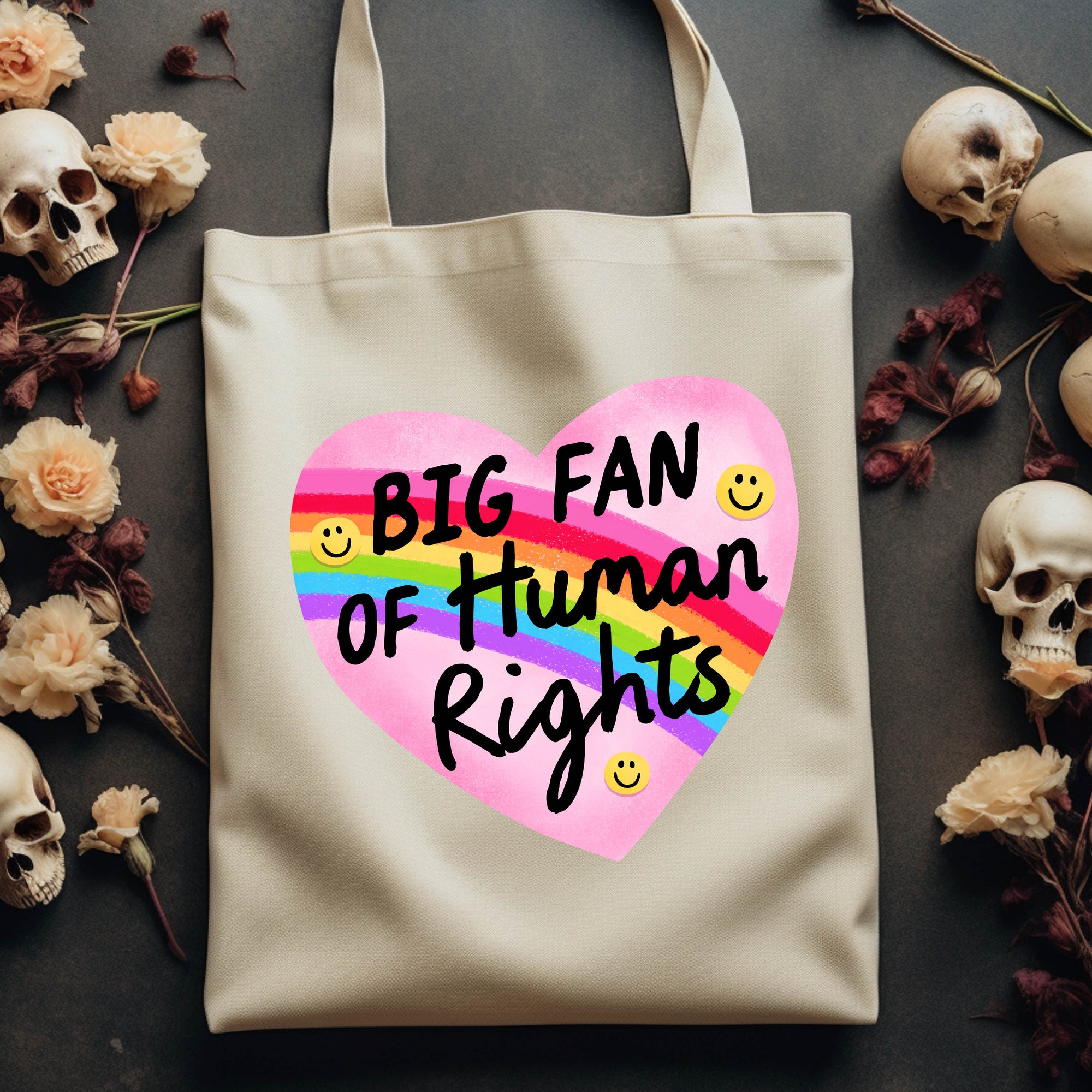 Big Fan of Human Rights - Canvas Tote Bag