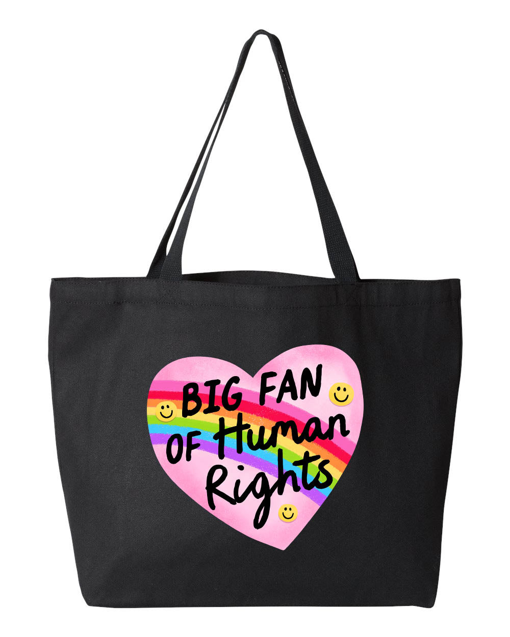 Big Fan of Human Rights - Canvas Tote Bag