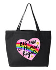 Big Fan of Human Rights - Canvas Tote Bag