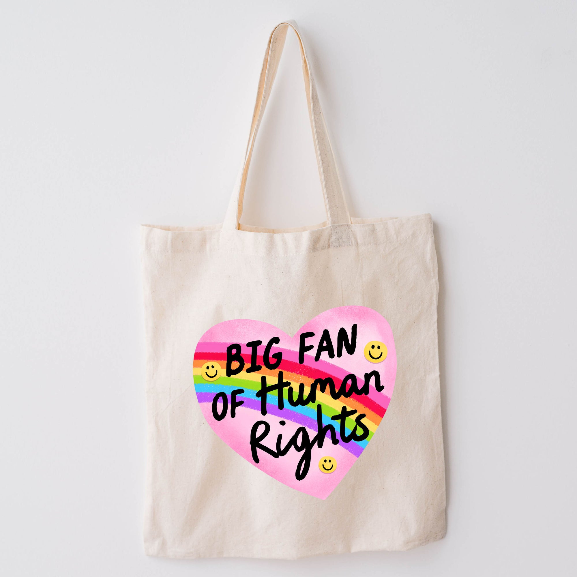 Big Fan of Human Rights - Canvas Tote Bag