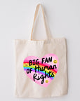 Big Fan of Human Rights - Canvas Tote Bag