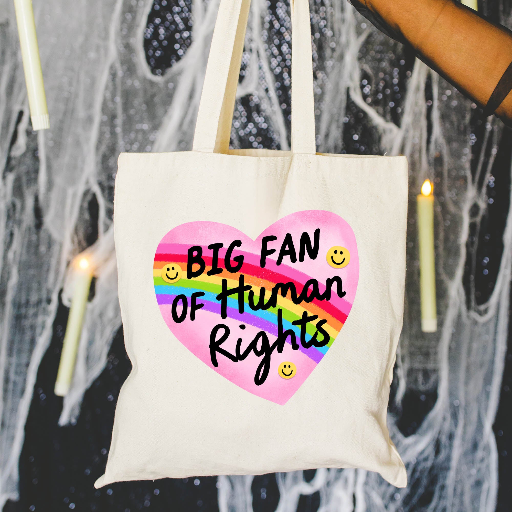 Big Fan of Human Rights - Canvas Tote Bag