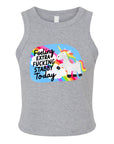 Feeling Extra Fucking Stabby Today- Women's Fitted Micro Rib Tank