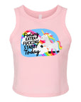 Feeling Extra Fucking Stabby Today- Women's Fitted Micro Rib Tank