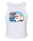 Feeling Extra Fucking Stabby Today- Women's Fitted Micro Rib Tank