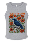 Fight Fascism- Women's Fitted Micro Rib Tank