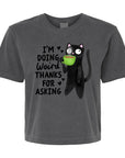 I'm Doing Weird, Thanks for Asking  - Women's Cropped Boxy Tee