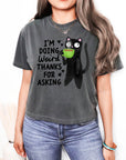 I'm Doing Weird, Thanks for Asking  - Women's Cropped Boxy Tee