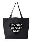 It's Ok to Punch Nazis - Canvas Tote Bag