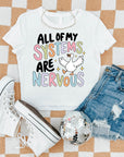 All Of My Systems Are Nervous - Women's Cropped Baby Tee