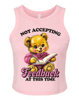 Not Accepting Feedback at This Time - Women's Fitted Micro Rib Tank