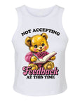 Not Accepting Feedback at This Time - Women's Fitted Micro Rib Tank