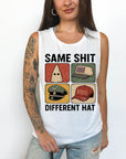 Same Shirt Different Hat- Women's Flowy Muscle Tank