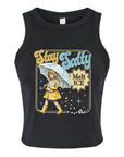 Stay Salty Melt Ice - Women's Fitted Micro Rib Tank