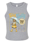 Stay Salty Melt Ice - Women's Fitted Micro Rib Tank