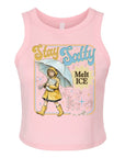 Stay Salty Melt Ice - Women's Fitted Micro Rib Tank